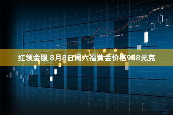 红领金服 8月8日周六福黄金价格988元克