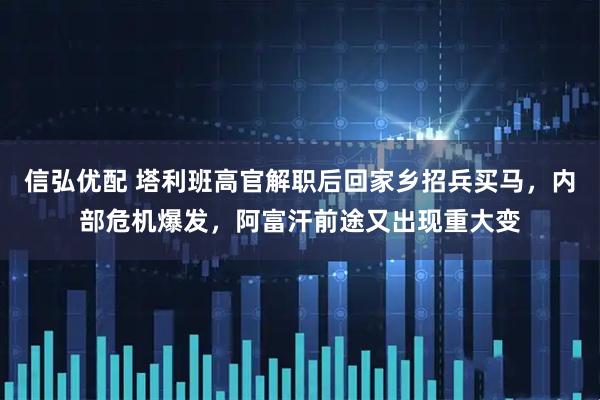 信弘优配 塔利班高官解职后回家乡招兵买马,内部危机爆发,阿富汗前途又出现重大变